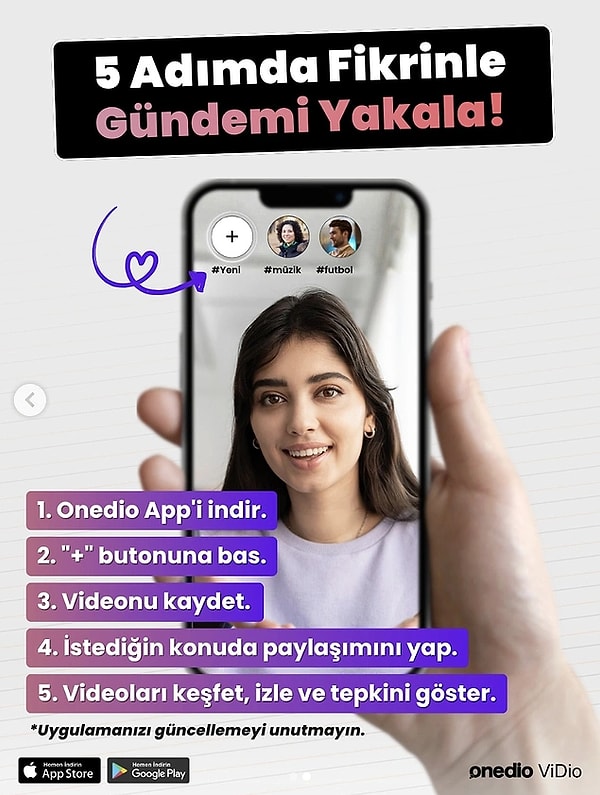 Peki Onedio ViDio nasıl yüklenir?
