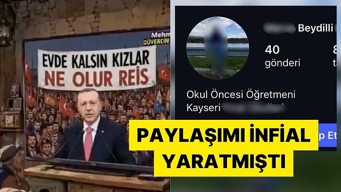"Kızlar Evde Kalsın" Videosunu Paylaşan Kızılay Kayseri Başkanı'nın Kızının Öğretmen Olduğu Ortaya Çıktı