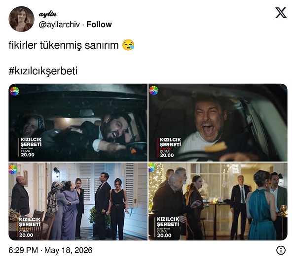 İşte Kızılcık Şerbeti'nin sezon finali hikayesine gelen tepkiler: