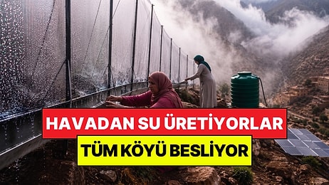 Havadan Bedava İçme Suyu Üretiyorlar: Borularla Dağlardan Köylere Dağıtıyorlar