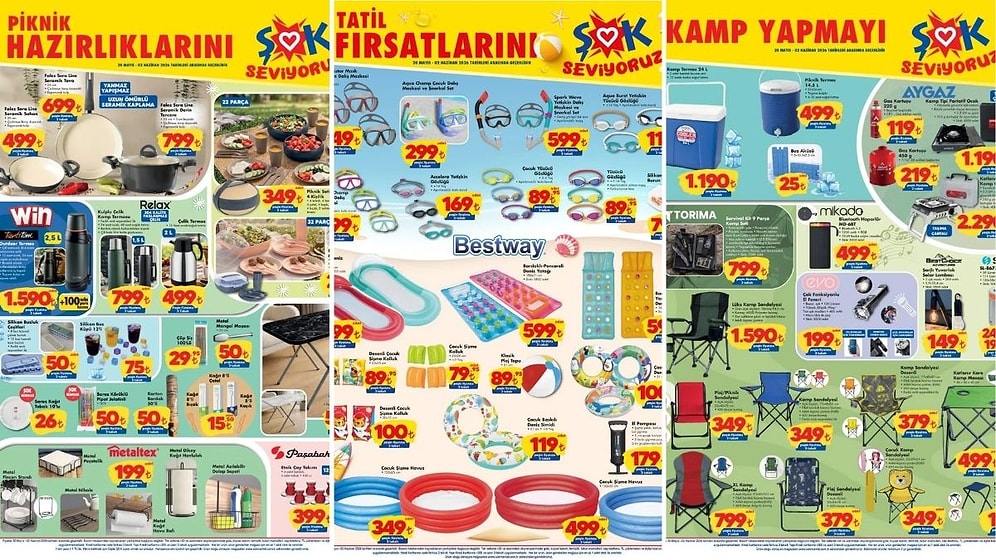 ŞOK'a Piknik ve Plaj Ürünleri Geliyor! 20 Mayıs 2026 ŞOK Aktüel Ürünler Kataloğu