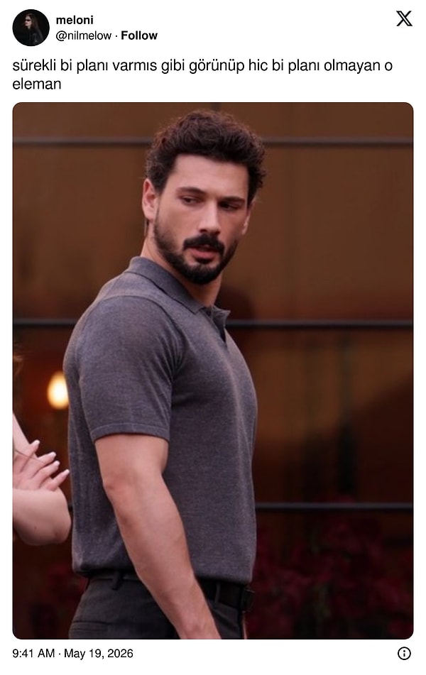 7. İnanılmaz bir "planı var" havası veriyor.