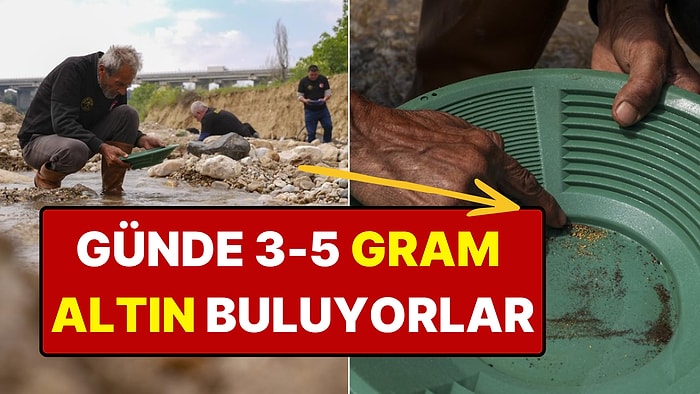 Akarsu Yataklarında Kırıntı Madenciliğiyle Altın Buluyorlar: "Bazen Günde 5 Gram Altın Buluyoruz"