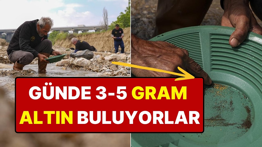 Akarsu Yataklarında Kırıntı Madenciliğiyle Altın Buluyorlar: "Bazen Günde 5 Gram Altın Buluyoruz"