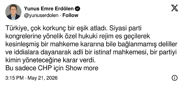 Mutlak butlan kararına sosyal medyadan da tepkiler geldi. 👇