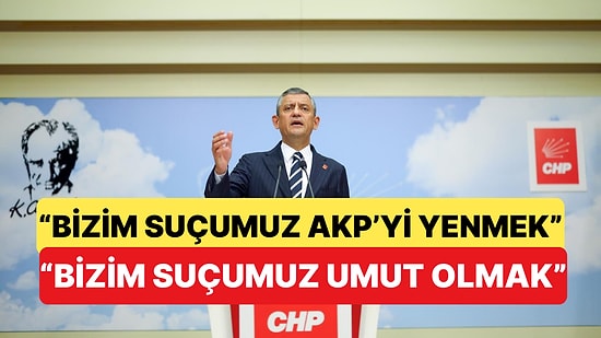 Özgür Özel, Basın Toplantısında Açıklamalar Yaptı: "Bizim Suçumuz AKP'yi Yenmek"