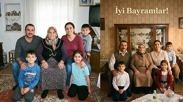 Ailenizle bayram fotoğrafınızı, sizi eski bayramlara götürecek nostaljik bir anıya dönüştürebilirsiniz!