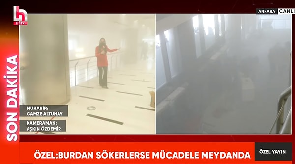 Halk TV: Kimse gözünü açamıyor içeride.