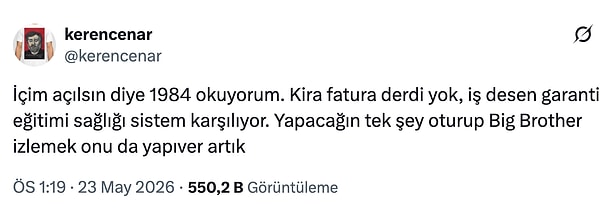 Orwell gel de distopya gör...