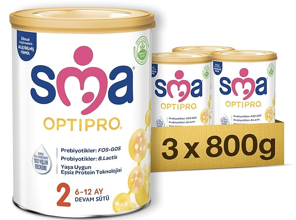 Ebeveynlere müjde olan SMA üçlü devam sütü paketi net bir indirimle sadece 2.099 TL!