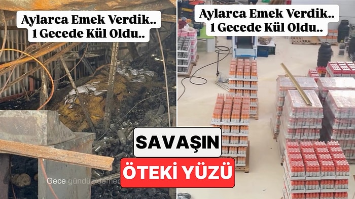 Katar'daki Deposu İran Füzesiyle Vurulan Türk Üretici Aylarca Süren Emeğinin Bir Gecede Geldiği Hali Paylaştı