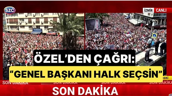 Özgür Özel, İzmir'de Yaptığı Mitingde Kılıçdaroğlu'na Seslendi: "Başkanı Halk Seçsin, Kazanırsan Elini Öperim"