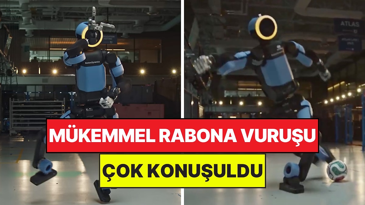 Artık Sahalarda Robotlar mı Olacak? İnsansı Robot Atlas'ın Mükemmel Rabona Vuruşu Gündem Oldu