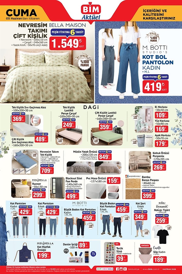 Çift Kişilik Nevresim Takımı 1.549 TL