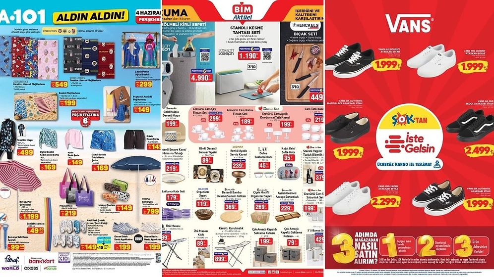 İndirim Günleri Başlıyor! 30 Mayıs - 5 Haziran Haftasında A101 ve BİM Aktüel Ürünler Listesinde Ne Var?