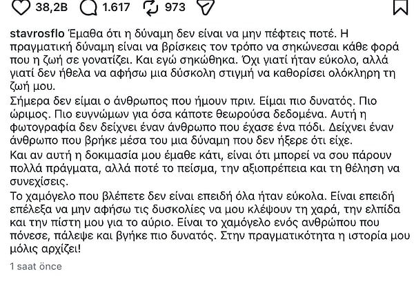 Paylaşıma aşağıdaki notu düştü 👇