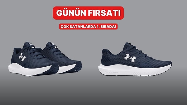 Günün Fırsatı: Çok Satanlar Listesinin Yıldızı Under Armour Charged Surge 4 Spor Ayakkabı İndirimde!