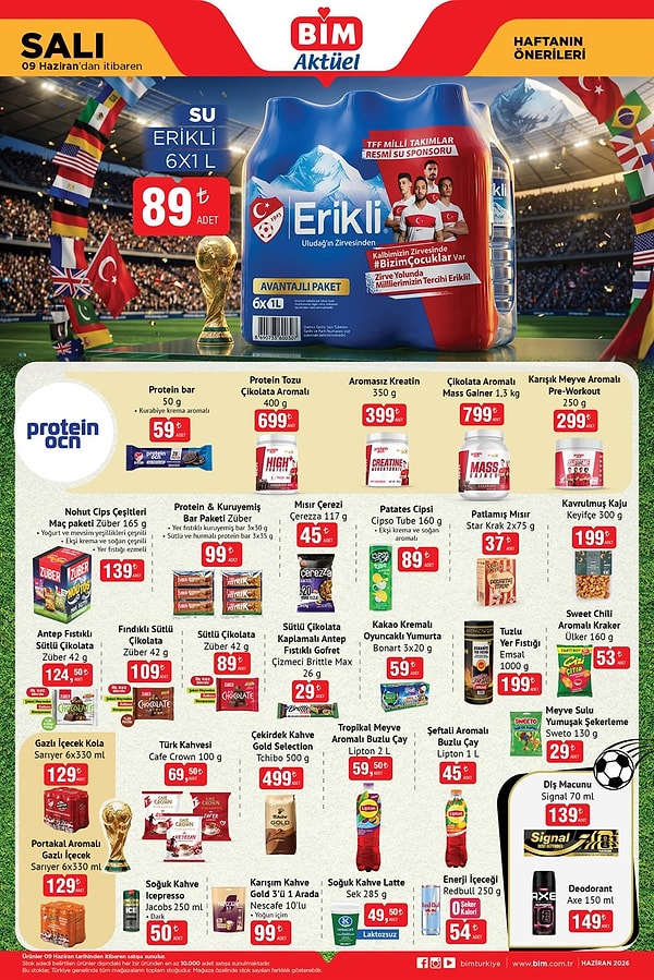 Erikli Su 6x1 Litre 89 TL
