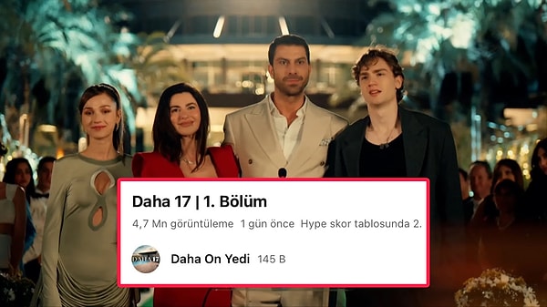 İlk bölümün YouTube’da yalnızca bir günde ulaştığı izlenme sayısı diziye olan ilgiyi ortaya koydu.