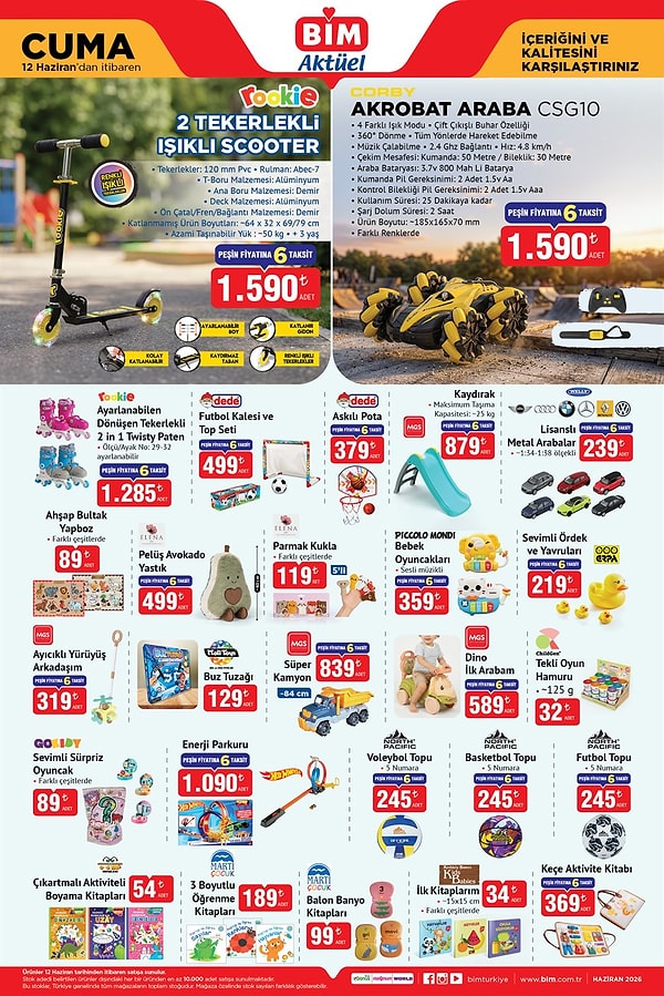 Rookie 2 Tekerlekli Işıklı Scooter 1.590 TL