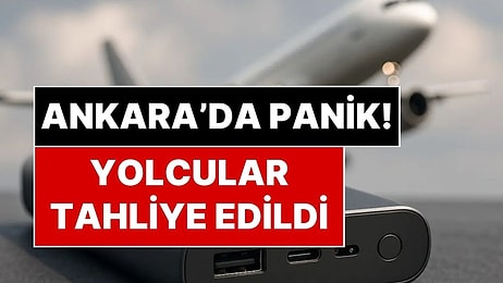 Esenboğa Havaalanı'nda Panik Anları: Uçaktan Dumanlar Yükseldi, Yolcular Tahliye Edildi