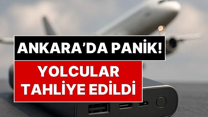Esenboğa Havaalanı'nda Panik Anları: Uçaktan Dumanlar Yükseldi, Yolcular Tahliye Edildi