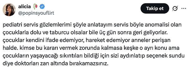 Bir kullanıcı da gözlemini paylaştı.