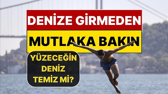 Denize Girmeden Önce Mutlaka Bakın: Yüzeceğiniz Denizin Kalitesini Anında Görebilirsiniz