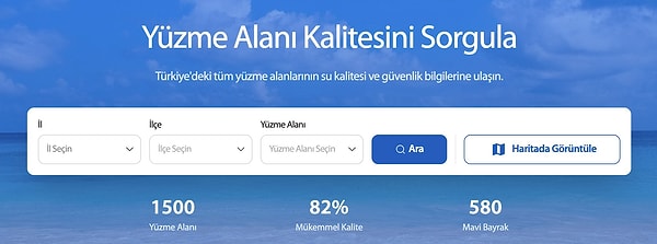 With just a single click, you can discover the water quality of the sea you're about to swim in.
