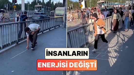 İstanbul Sokaklarına Tebeşirle Seksek Çizme Akımı Başlatan Fenomen İnsanların Enerjisini Değiştirdi