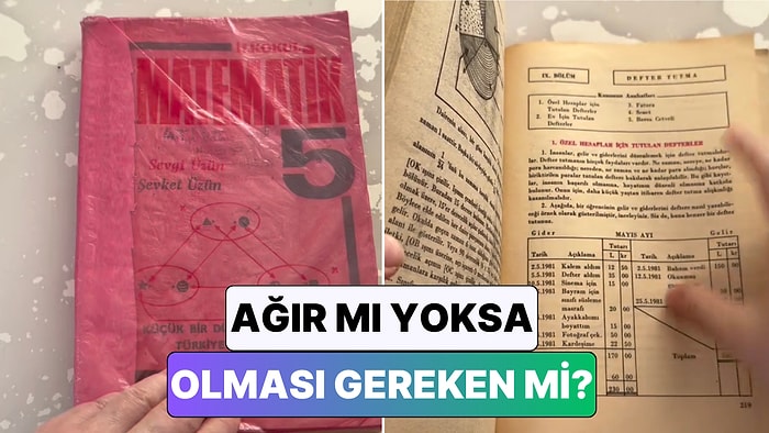 5. Sınıf Öğrencilerine Borsa ve Senet Öğreten 1981 Basımı Matematik Kitabı Müfredatı Şaşırttı