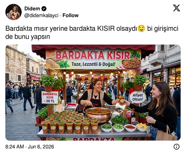 Cacık da olabilir bu sıcaklarda.