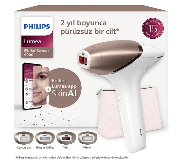 Philips Lumea 9900 serisi IPL lazer epilasyon cihazı cazip fiyat avantajıyla teknoloji listesinde!