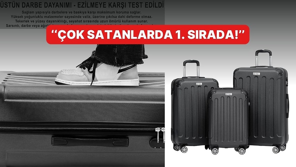 Tüm Ailenin Bagaj İhtiyacını Tek Seferde Çözen Anthony Jackson 3'lü Ultra Hafif Valiz Seti İndirimde!