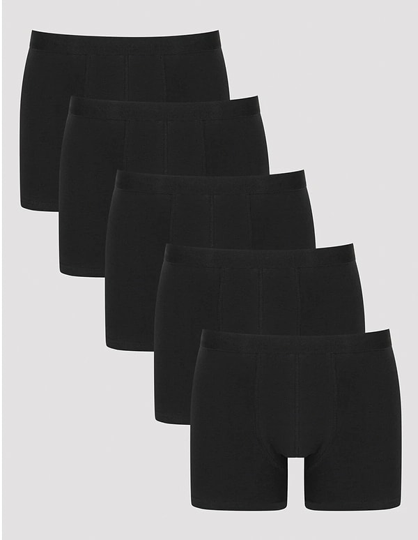 Penti erkek pamuklu basic 5li boxer paketinde 2 al 1 öde!