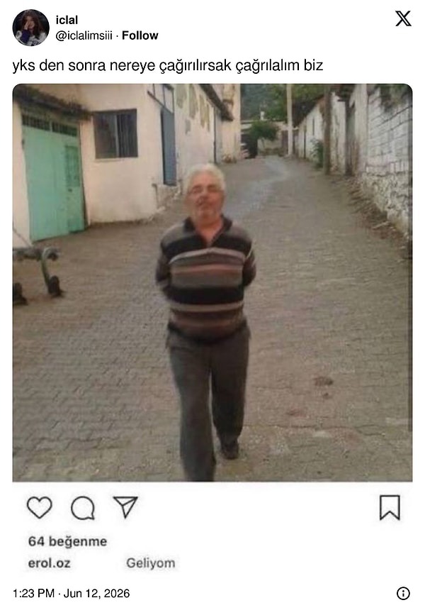 Sınavın iyi ya da kötü geçmiş olmasının bir önem olmadan gelen o rahatlık.