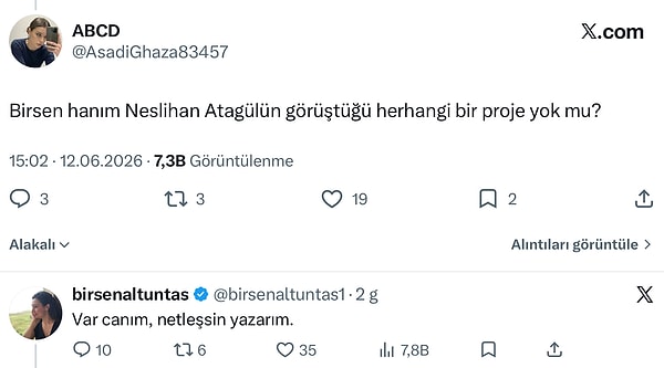 İşte Birsen Altuntaş’ın yanıtı 👇
