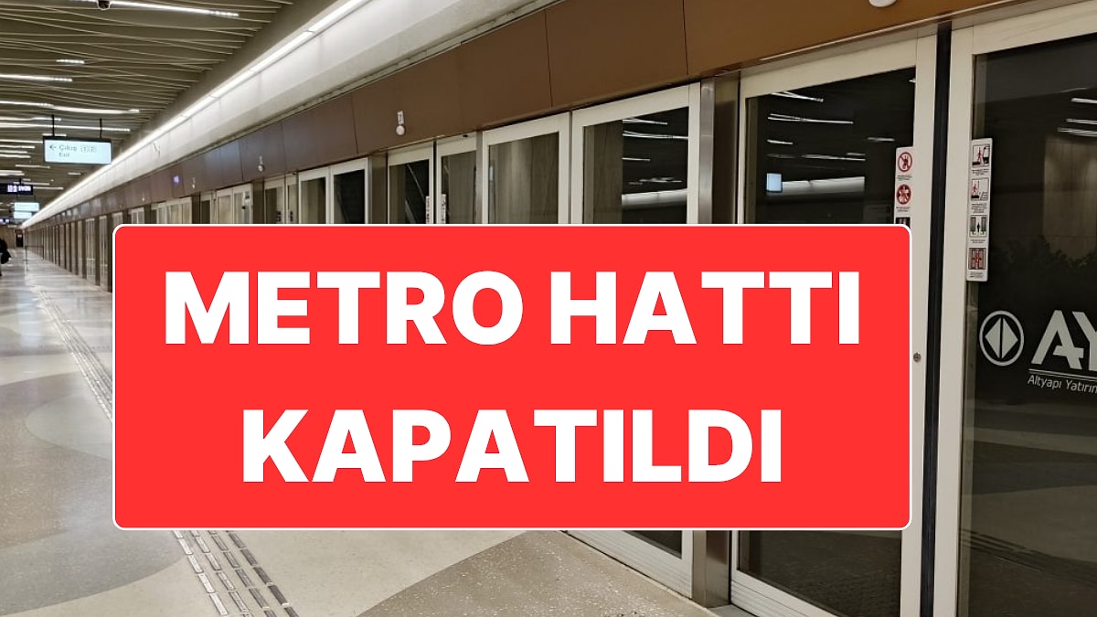 İstanbul’da Gayrettepe-Arnavutköy Metro Hattı Kapatıldı