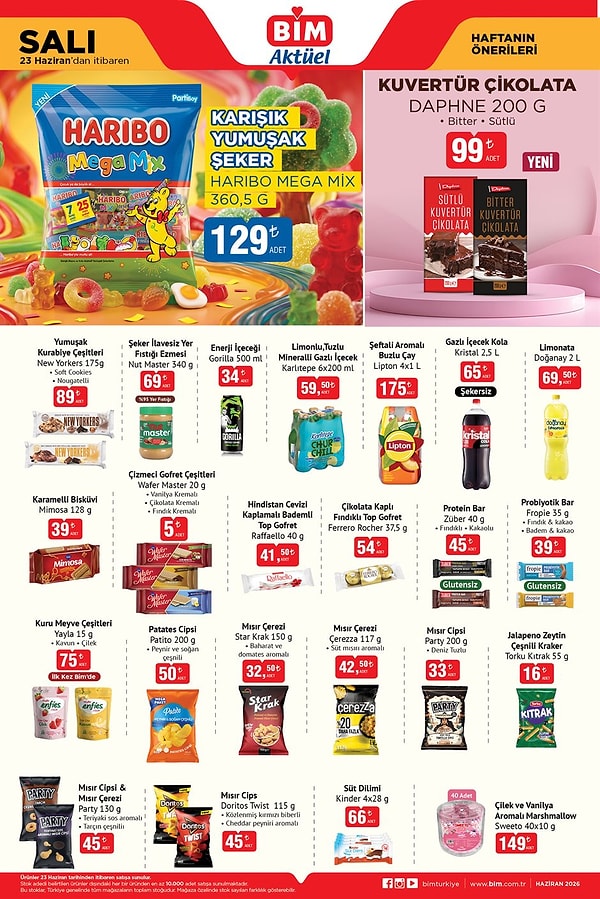 Haribo Mega Mix Karışık Yumuşak Şeker 360,5 gr 129 TL