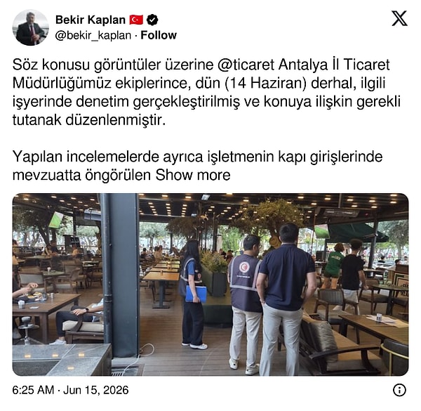 TRT’de yayınlanan maç için müşterilerden ekstra ücret talep eden işletmeye ceza kesildi.