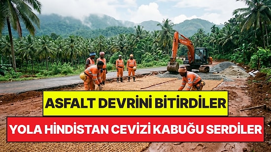 Asfalt Devrini Bitirdiler: Hindistan Cevizi Kabuklarını Yolların Altına Serdiler