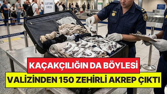 Kaçakçılığın da Böylesi: Valizinden 150 Adet Canlı Zehirli Akrep Çıktı