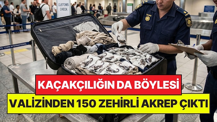 Kaçakçılığın da Böylesi: Valizinden 150 Adet Canlı Zehirli Akrep Çıktı