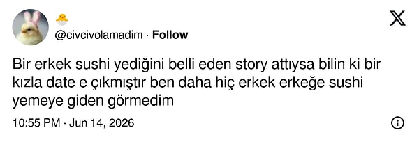 Gurme bir tespit...