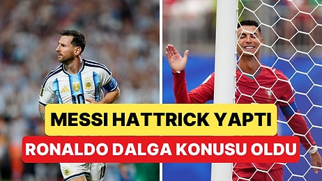 Messi'nin 3 Golünden Sonra Ronaldo'nun Performansı Sosyal Medyanın Diline Düştü