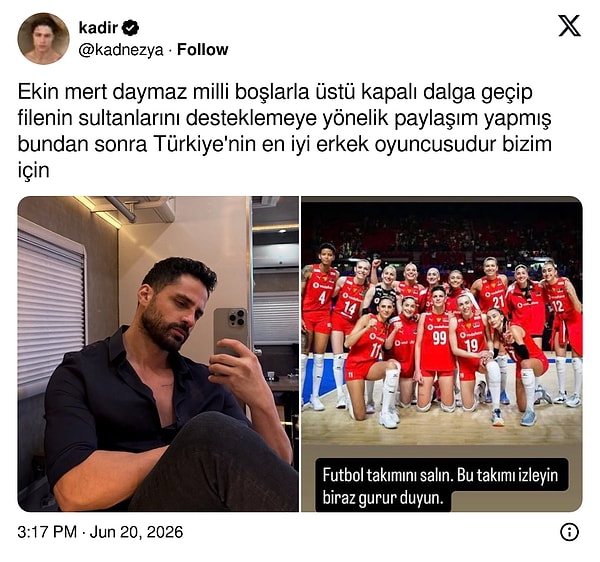 Kısa sürede sosyal medyada gündem olan paylaşım, bazı kullanıcıların desteğini alırken bazıları tarafından ise tartışma konusu haline getirildi.