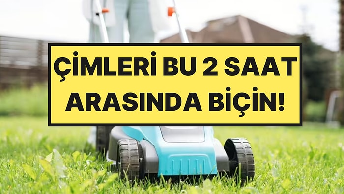 Bahçe Uzmanları Yazın Çimleri Biçmenin Altın Saatini Açıkladı