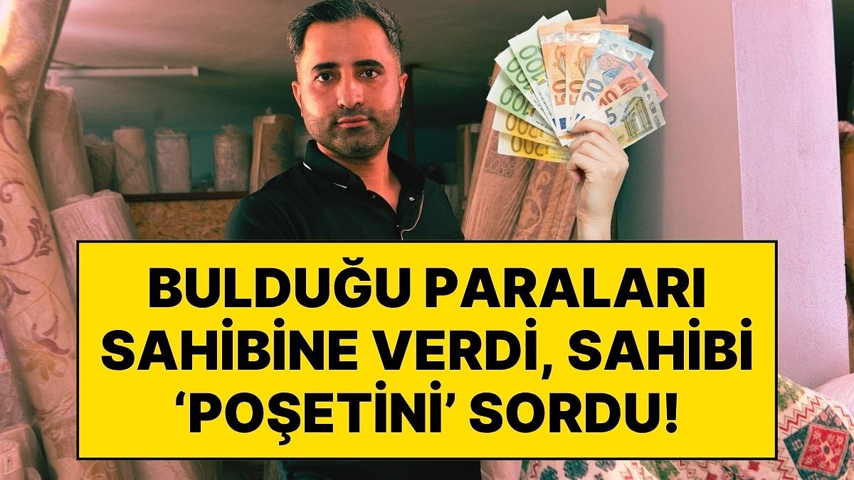Yıkamak İçin Aldığı Battaniyeden Çıkan Parayı Müşterisine Geri Verdi, Kadın Poşetini Sordu