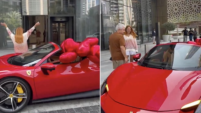 Woman Gifts Brand-New Ferrari to Her Dad for Father's Day