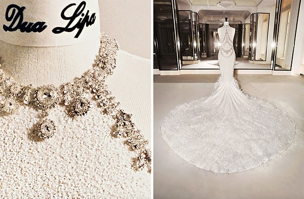 Düğünün en çok konuşulan detayı ise şüphesiz Chanel Haute Couture imzalı gelinlik oldu.